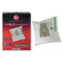 Pack de 4 Sacs microfibres Anti-odeur HOOVER H60 Generation Future
