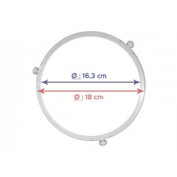 Cerceau - Support à roulettes pour Plateaux Micro-ondes - Blanc