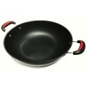 Wok Ø 34cm 2 Anses BELLEVIE BVWOK34-2A Noir