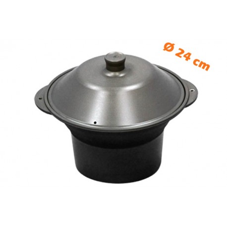 Marmite alu Anodisé Multi-cuissons Ø 24 cm SHABU SHABU AHS24 "Forme cônique" Marmite alu Anodisé Multi-cuissons Ø 24 cm SHABU SHABU AHS24 "Forme cônique"