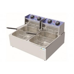 Friteuse professionnelle 12L - 2 Paniers SUNRRY SY-TF26C Inox