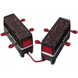 Appareil à raclette 2en1 - 8 Personnes BRANDT RAC2x4MG Noir, Rouge