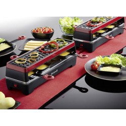 Appareil à raclette 2en1 - 8 Personnes BRANDT RAC2x4MG Noir, Rouge