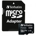 Carte mémoire Micro SDHC 32 Go VERBATIM 44083 Classe 10 avec adaptateur