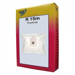 Pack de 4 Sacs microfibres + 1 Filtre FILTERClean R15m - pour Aspirateurs ROWENTA & MOULINEX