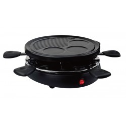 Appareil à raclette Gril 2en1 - 6 Personnes TEAM KALORIK TKGRAC1008CS Noir