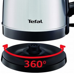 Bouilloire 1,7L TEFAL KI150D10 DIALOG Noir, Inox 2400W