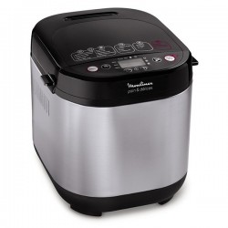 Machine à pain 1kg 20 prog. MOULINEX OW240E30 PAIN&DELICE Inox, Noir 720W