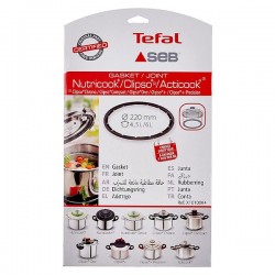 Joint Ø 22 cm pour Autocuiseurs NUTRICOOK/CLIPSO/ACTICOOK 4,5L / 6L SEB TEFAL X1010004