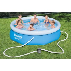 Piscine gonflable 305 x 76 cm + Pompe et Filtration BESTWAY 57270 Bleu