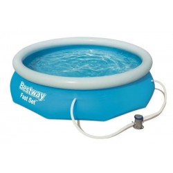 Piscine gonflable 305 x 76 cm + Pompe et Filtration BESTWAY 57270 Bleu