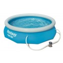 Piscine gonflable 305 x 76 cm + Pompe et Filtration BESTWAY 57270 Bleu