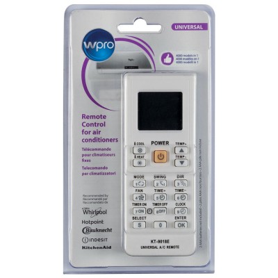 Télécommande universelle Climatiseur WPRO ARC201 Blanc