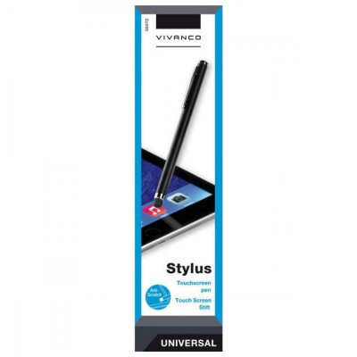 Stylet "Classic", crayon à écran tactile VIVANCO 35572 Alu Noir