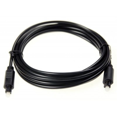 Câble de fibre optique Ø 4 mm Toslink/Toslink 3 m COM 3323489 Noir