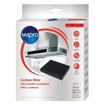 Filtre à charbon universel hotte de cuisson 22,5x20x3cm WPRO CHF15/1