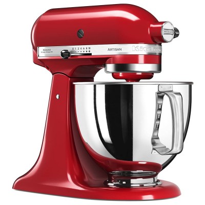 Robot Pâtissier 4,8L KITCHENAID ARTISAN 5KSM125 Argent ou Rouge Empire