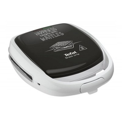 Croque-gaufre TEFAL SW341112 SNACK TIME HAPINESS Blanc, Gris 700W