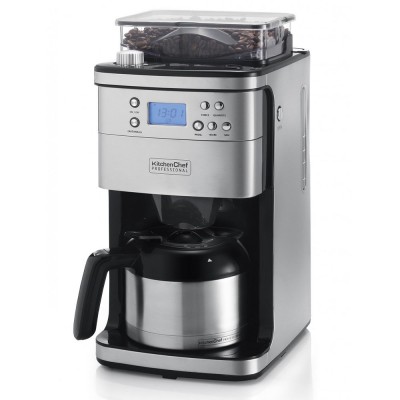 Cafetière programmable / Broyeur à café 1,1L KITCHEN CHEF LMAKCP4266 1000W