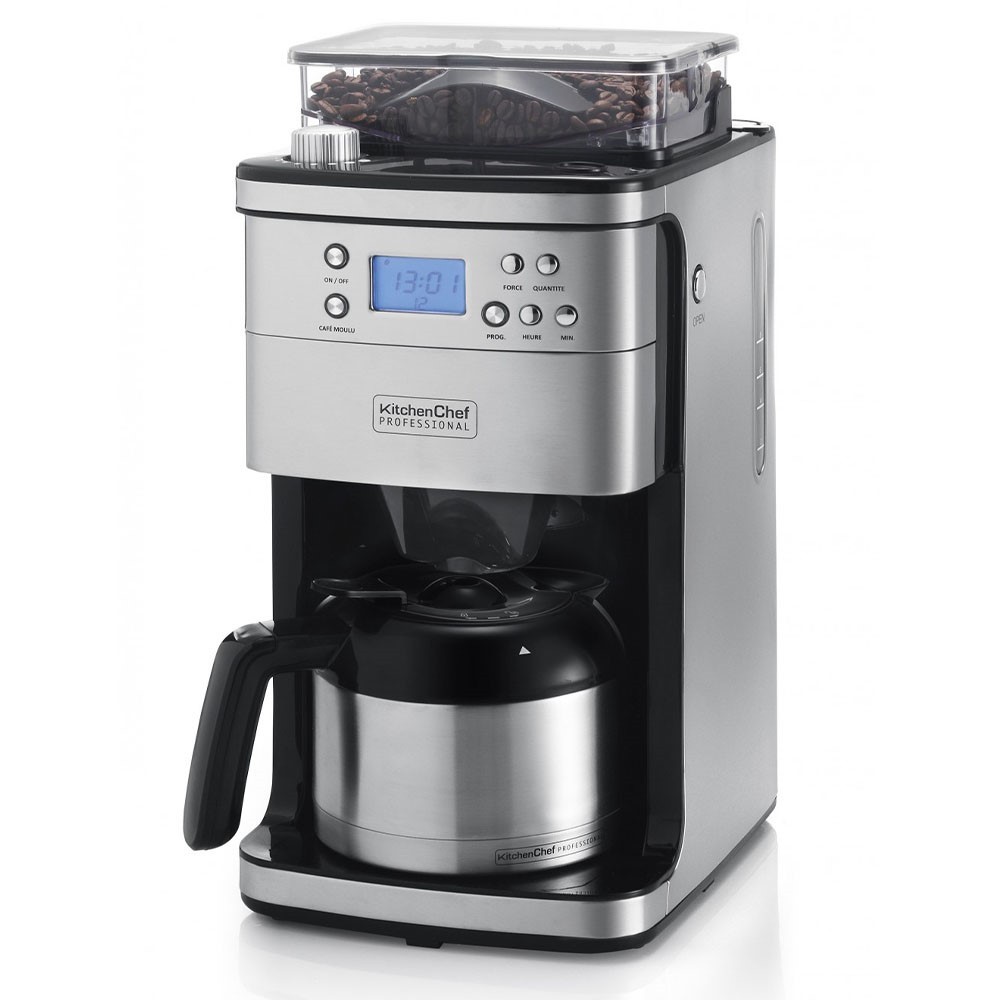 Cafetière programmable / Broyeur à café 1,1L Kitchen Chef