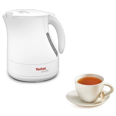 Bouilloire 1,2L TEFAL BF512011 JUSTINE Blanc 2400W