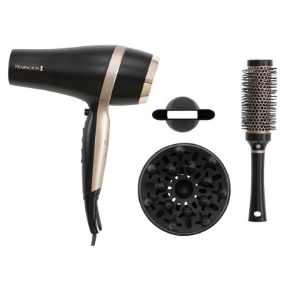 Sèche-cheveux Coffret REMINGTON D6940GP SALON SMOOTH Noir, Doré 2100W