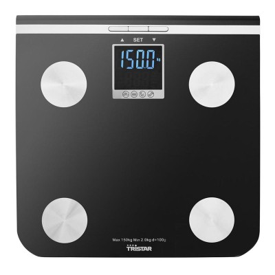 Pèse-personne verre trempé IMC 150kg/100g TRISTAR WG-2424 Noir