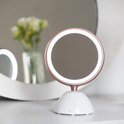 Miroir LED sans fil REVLON RVMR9029UKE ULTIMATE GLOW BEAUTY MIRROR Blanc, Rose