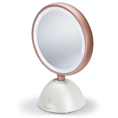 Miroir LED sans fil REVLON RVMR9029UKE ULTIMATE GLOW BEAUTY MIRROR Blanc, Rose