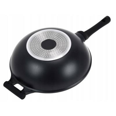 Poêle wok Céramique + Couvercle Ø32cm 5,9L HERENTHAL HT-CBW32M Noir