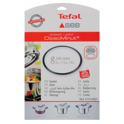 Joint Ø 24,5 cm pour Autocuiseurs CLIPSO MINUT & NOW 5L / 7,5L / 9L SEB TEFAL X1010007