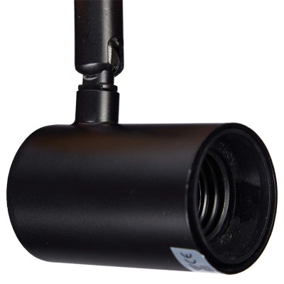 Applique murale Fer & Bois RELAXDAYS 10030536 Noir, Brun 40W