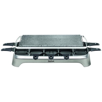 Raclette 12 coupelles / Pierrade TEFAL PR457B12 Gris, Inox 1350W