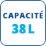Capacité - 38 L