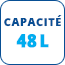 Capacité - 48 L