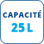 Capacité - 25 L