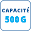 Capacité - 500 g