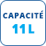 Capacité - 11 L