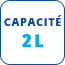 Capacité - 2 L