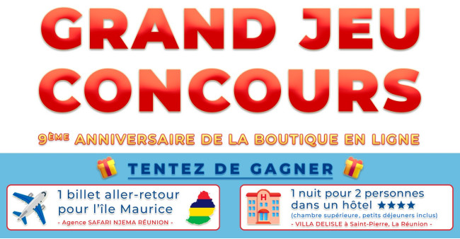 GRAND JEU CONCOURS 9ANS